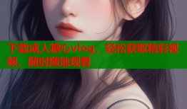 下载成人糖心vlog，轻松获取精彩视频，随时随地观看