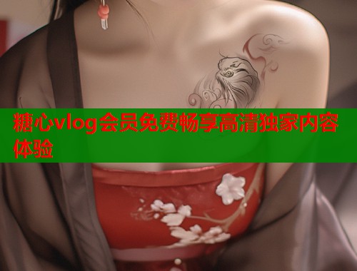糖心vlog会员免费畅享高清独家内容体验
